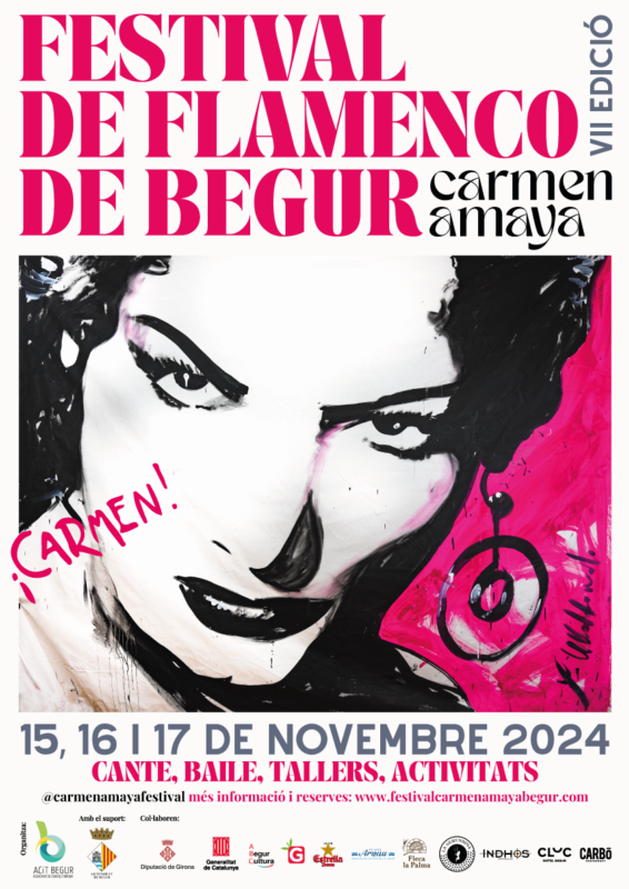 Cartell del Festival de Flamenco de Begur Carmen Amaya